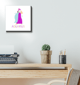 Aquarius Wrapped Canvas 12x12 | Zodiac Series 4 - Beyond T-shirts